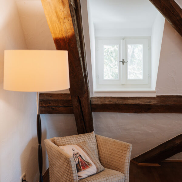 Schloss Maierhofen, Apartment St. Sebastian, Sitzecke